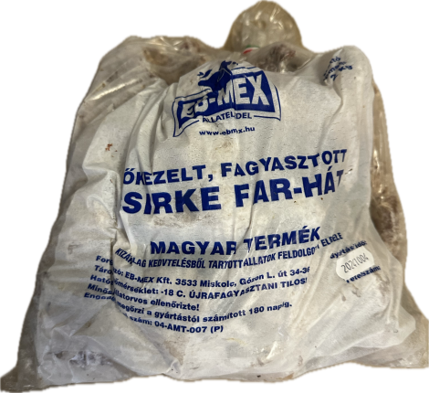 Hőkezelt csirke far-hát 2kg