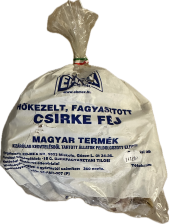 Hőkezelt csirke fej 2kg