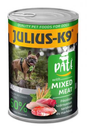 Julius K9 pástétom Mixed Meat (szárnyas,sertés,marha) kutyáknak 400gr