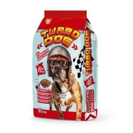 Turbo Dog 10Kg kutyatáp 3féle ízben ( Marhás, Bárányos, Sertés)
